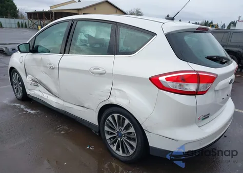 2017 Ford C-Max Energi Titanium z USA, uszkodzony, nr VIN 1FADP5FU9HL108394
